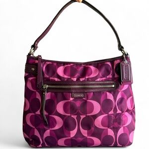 Y2K COACH Daisy Dream C Split Hobo Bag | Kaleidoscope Berry Pink | F26023
